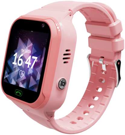 Кнопка Жизни Детские смарт-часы Omega 4G с видеозвонком розовый 965044486000202