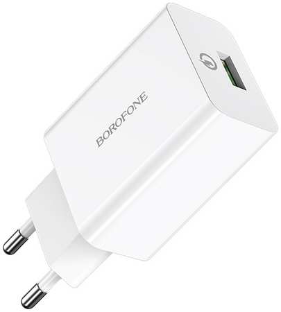 Сетевое зарядное устройство Borofone BA21A micro usb - usb 1xUSB 3 А белый 965044486037138