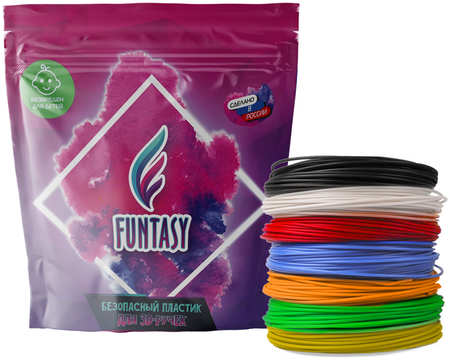 Набор ABS-пластика для 3д ручек Funtasy 7 цветов по 5 метров ABS-SET 965044486044503