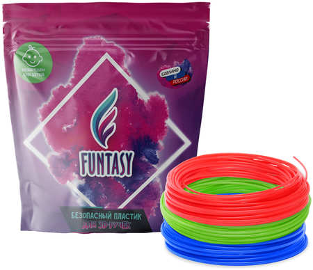 Набор ABS-пластика для 3д ручек Funtasy 3 цвета по 10 метров ABS-SET