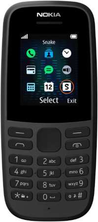 Мобильный телефон Nokia 105 TA-1428 (11SIAB01A01) 105 TA-1428 DS EAC UA CHARCOAL 965044486080486