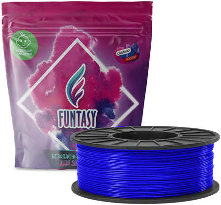 Пластик в катушке Funtasy (ABS,1.75 мм,1 кг), цвет Синий ABS-1KG 965044486140112