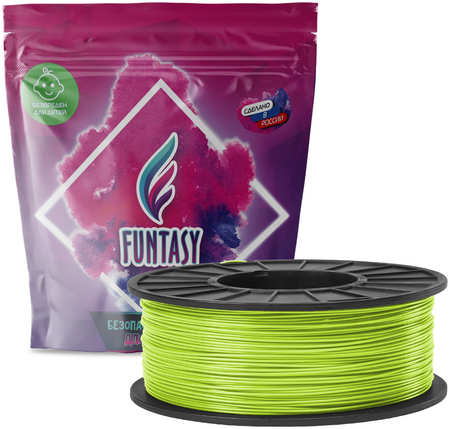 Пластик в катушке Funtasy (PLA,1.75 мм,1 кг), цвет Салатовый PLA-1KG 965044486140629