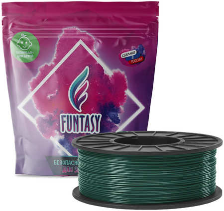 Пластик в катушке Funtasy (PLA,1.75 мм,1 кг), цвет зеленый PLA-1KG 965044486140852