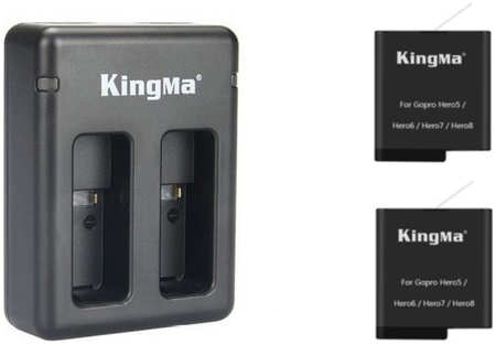Зарядное устройство KingMa GP7 Kit-BM042 + 2 аккумулятора GoPro Hero7/6/5 965044486144562
