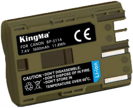 Аккумулятор Kingma BP-511 для Canon 1600мАч 965044486145600