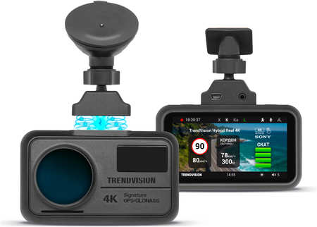 Видеорегистратор TrendVision 4К Hybrid Signature Real, с радар-детектором, сенсорный Hybrid Signature Real 4K