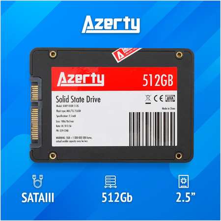 SSD накопитель Azerty Bory R500 512G 2.5″ 512 ГБ 029-1248