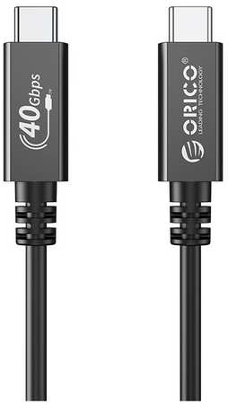 USB-Кабель ORICO Type-C 100Вт 0,3м черный (ORICO-U4A03-BK-BP)