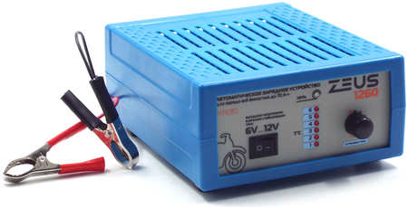 Зарядное устройство для автомобильного аккумулятора ZEUS 1260 +moto 6В/12В 6А 965044486255858