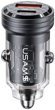 Автомобильное зарядное устройство Usams US-CC175 C35 45W (USB Type-C)