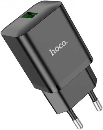 Сетевое зарядное устройство Hoco 213938 отсутствует 1xUSB 3 А черный 965044486524828