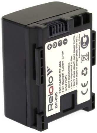 Аккумулятор для видеокамеры Relato BP-808/BP-809 850 мА/ч 965044486552224