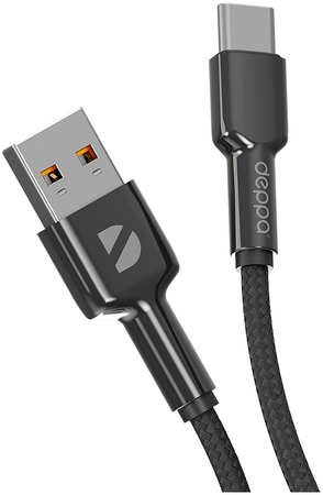 Кабель USB Type-C-USB Deppa 72507 1 м черный 965044486581089