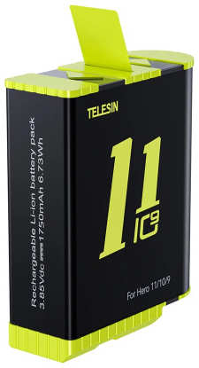 Аккумулятор Telesin для GoPro Hero11/10/9 (GP-BTR-901-B) 965044486609575