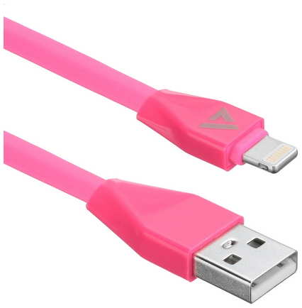 USB кабель ACD-Life Lightning - USB-A TPE, 1м, маджента (ACD-U920-P5M)