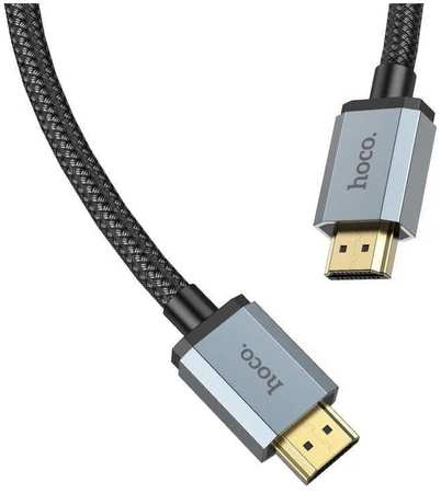 Кабель Hoco US03 HDTV 2.0 HDMI - HDMI 4K высокоскоростной ultra HD, 2м черный US03 HDMI 4K 965044486708805