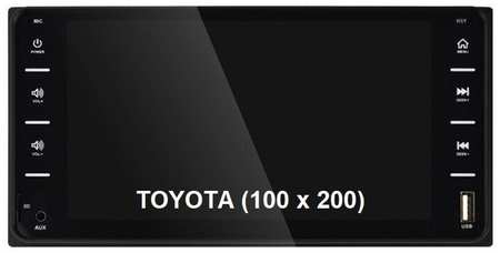 Автомагнитола Car Audio Russia для Toyota 10x20 (сенсор, Bluetooth, USB, AUX, Mirror Link) 2DIN 965044486765442