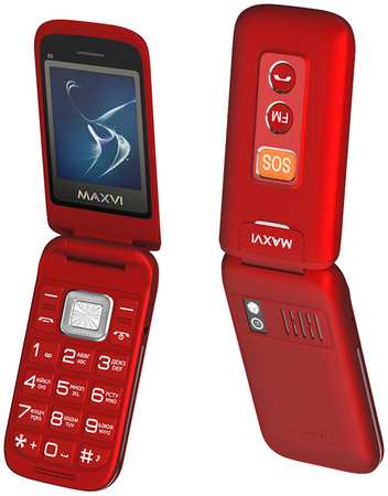 Мобильный телефон Maxvi E5 Red 965044486890975