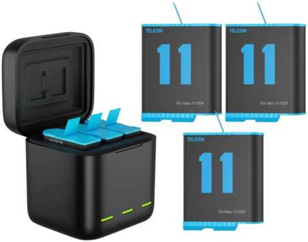 Зарядное устройство Telesin 3 Slot Charger Box для GoPro 11/10/9 965044486964732