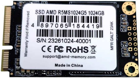SSD накопитель AMD mSATA 1 ТБ R5MS1024G5 Radeon R5