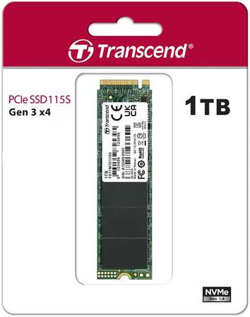 SSD накопитель Transcend M.2 2280 1 ТБ TS1TMTE115S 965044486980561