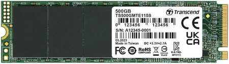 SSD накопитель Transcend M.2 2280 500 ГБ TS500GMTE115S