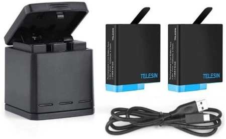 Зарядное устройство Telesin GP-BnC-801 + 2 аккумулятора 965044487166104
