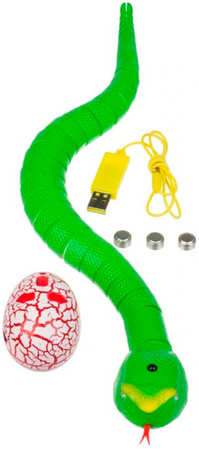 Робот StarFriend Змея на радиоуправлении, usb-кабель, пульт ДУ, батарейки, 40 см 965044487200078