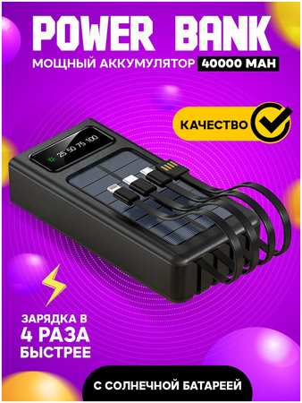 Внешний аккумулятор PROgadget BFG0092 40000 мА/ч для мобильных устройств, черный 965044487493339
