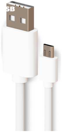 Кабель micro USB-USB Brozo micro usb - usb 1 м белый 965044487627377
