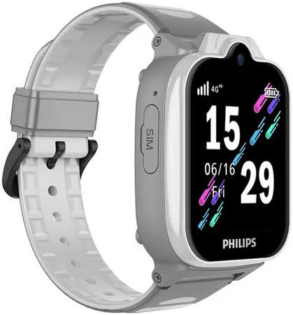 Смарт-часы Philips Kids W6610 серый 965044487654419