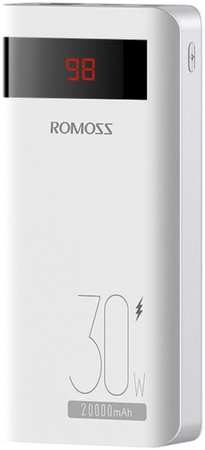 Внешний аккумулятор Romoss 20000 мА/ч для мобильных устройств, белый (PSN20-191) 965044488045215