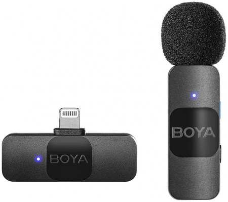 Микрофон Boya BOYA BY-V1 черный (1735) 965044488048245