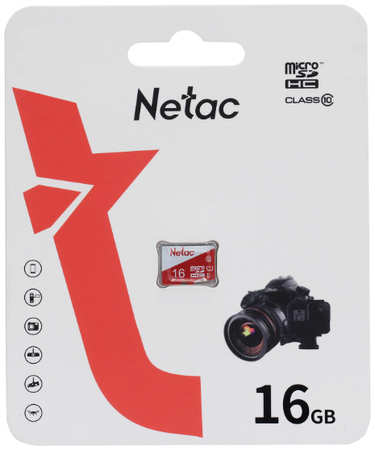 Карта памяти Netac P500 Standard Class 10 UHS-I NT02P500ECO-016G-S карта памяти micro SDHC 16Gb Netac P500 Standard Class 10 UHS-I (NT02P500ECO-016G-S) 965044488060447