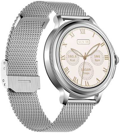 Смарт-часы Kingwear CF96 серебристый Cмарт часы женские круглые CF96 965044488100222
