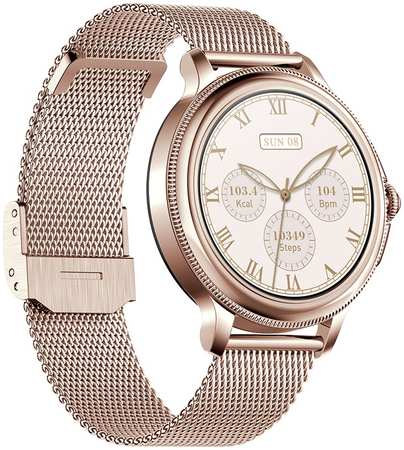 Смарт-часы Kingwear CF96 золотистый Cмарт часы женские круглые CF96 965044488100785