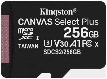 Карта памяти Kingston Micro SDXC 256Гб Canvas Select Plus 6607017 965044488104819