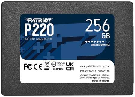 SSD накопитель Patriot Memory P220 2.5″ 256 ГБ P220S256G25*