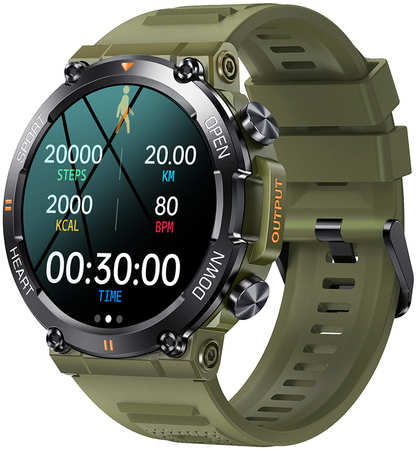 Смарт-часы Lemfo K56 PRO зеленый Умные смарт часы Lemfo K56 PRO c bluetooth звонком 965044488174672
