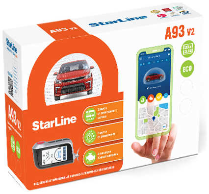 StarLine Автосигнализация Star Line A93 V2 2CAN-2LIN GSM ECO