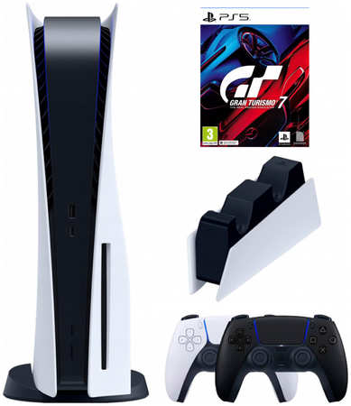 Игровая приставка Sony PlayStation 5 (3-ревизия)+2-й геймпад +зарядное+Gran Turismo