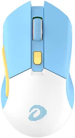 Беспроводная игровая мышь Dareu EM901X белый, голубой 965044488282576