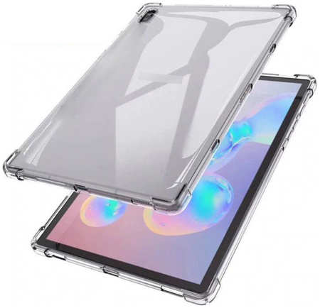 Чехол противоударный силиконовый для Samsung Galaxy Tab S7+ / S7 Plus (12.4), прозрачный 965044488488825