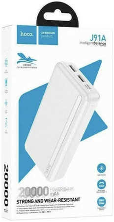 Аккумулятор для телефона Hoco 20000мА/ч для Samsung Apple J91A white 965044488740566