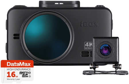 Автомобильный видеорегистратор iBOX RoadScan 4K WiFi Dual + Камера заднего вида FHD11