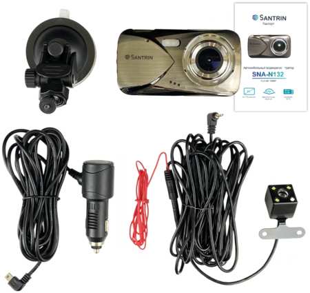 Santrin Видеорегистратор 2 в 1 сенсорный регистратор для автомобиля зеркало с камерой заднего вида SNA-N132