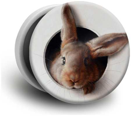 Case Place Попсокет с рисунком ″Любопытный кролик″ POP01-110-1