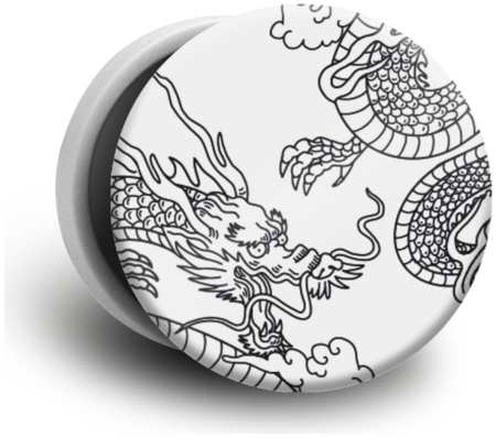 Case Place Попсокет с рисунком ″Два китайских дракона″ POP01-110-1