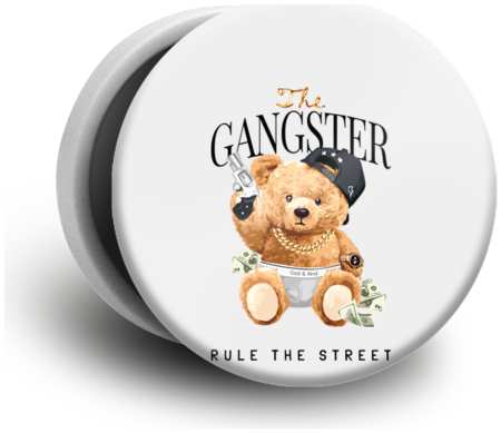Case Place Попсокет белый с рисунком ″The Gangster″ POP01-110-6 965044488987534